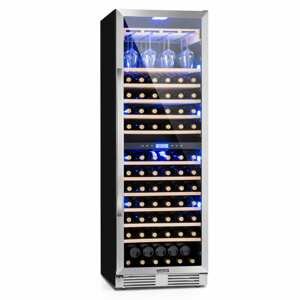 Klarstein Vinovilla Grande Duo, velkokapacitní vinotéka, chladnička, 425l, 165 lahví, 3barevné LED osvětlení