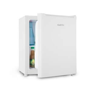 Klarstein Snoopy Eco, mini chladnička s mrazicím boxem, E, 41 litrů, 39 dB, bílá