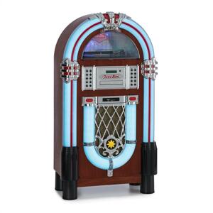 Auna Graceland DAB, jukebox, BT, CD, vinyl, DAB+/FM, USB, SD, AUX vstup, LED světlo