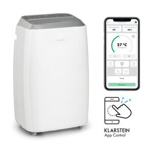 Klarstein Iceblok Prosmart 12, mobilní klimatizace, 3 v 1, 12 000 BTU, ovládání přes aplikaci, bílá