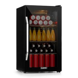 Klarstein Beersafe XXL Onyx, lednice, C, LED, 3 kovové rošty, skleněné dveře, černá