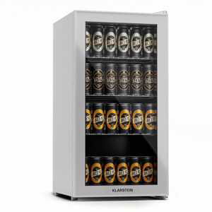 Klarstein Beersafe 74 Slim, lednice, 74 litrů, 3 police, panoramatická skleněná dvířka