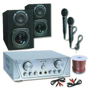 Electronic-Star Hi-Fi set HVA 200 + MC 130 + 2 mikrofony – karaoke