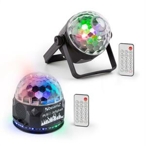 Beamz PLS35 sada V2, 4x 3W LED diody, PLS15 strobe LED stroboskop