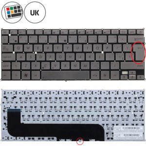 Asus ZenBook UX21E klávesnice