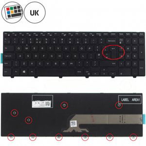 Dell Inspiron 15 5000 klávesnice