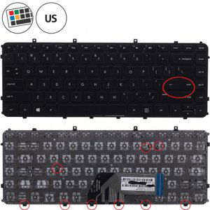 HP ENVY 6-1200 Sleekbook klávesnice