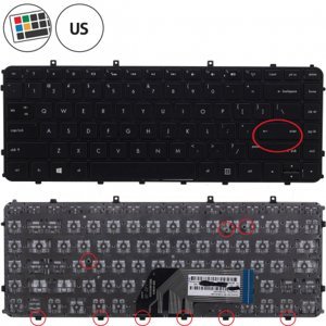 HP ENVY 6-1223tx Sleekbook klávesnice