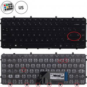 HP ENVY Sleekbook 4-1100se klávesnice