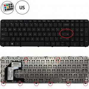 HP 15-B054SF klávesnice