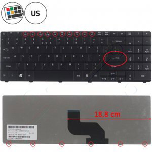 Acer Aspire 7732 klávesnice