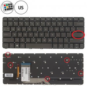 HP Spectre 13-4001dx klávesnice
