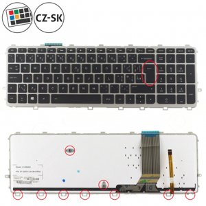 HP ENVY 17-j184NR klávesnice