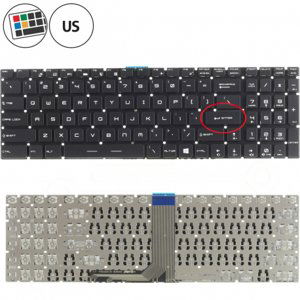 MSI PE60 klávesnice