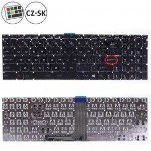MSI GS70 klávesnice