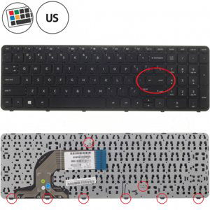 HP Pavilion 15-R101tu klávesnice