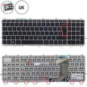 HP ENVY 17-j klávesnice