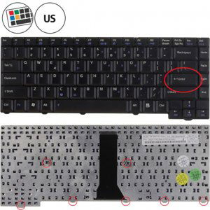 Asus X53KA klávesnice