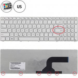 Asus UX55U klávesnice