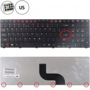 Acer Aspire 5800 klávesnice