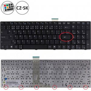 MSI FX610 klávesnice