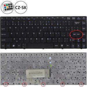 MSI X460 klávesnice