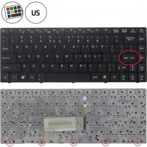 MSI X460DX X-Slim klávesnice