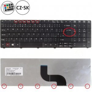 Acer Aspire 5810ZG TimeLine klávesnice