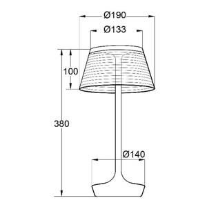 Aluminor Aluminor La Petite Lampe LED stolní lampa, bílá