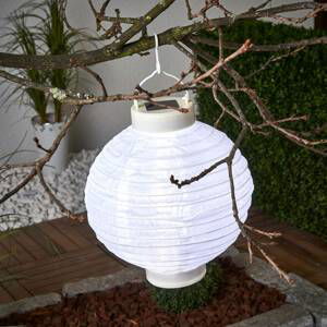 STAR TRADING LED solární lampion Jerrit 20 cm, bílý