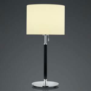 HELL Stolní lampa Pull, textilní stínidlo, 53 cm