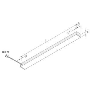 Hera LED podhledové světlo Top-Stick FMK, 3 000K, 120cm