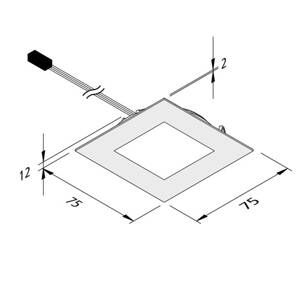 Hera LED podhledové světlo Dynamic FAQ 68 ocel 3W CCT