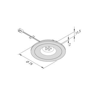 Hera LED podhledové světlo AR 68 4W nerez 4 000 K