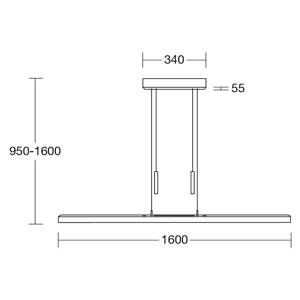 HerzBlut HerzBlut Leonora závěsné světlo Up&Down 160 cm