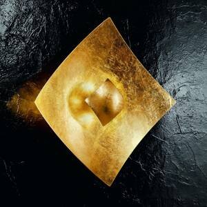 Kögl Nástěnné světlo Quadrangolo zlatá, 32,5 x 32,5cm