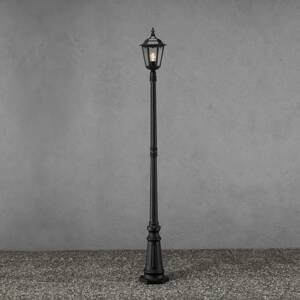 Konstsmide Stožárové svítidlo Firenze, 1 lucerna, černé