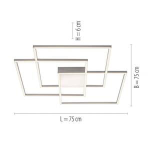 Leuchten Direkt LED stropní svítidlo Asmin, CCT, tři čtverce