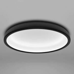 Stilnovo LED stropní světlo Reflexio, Ø 46cm, černá