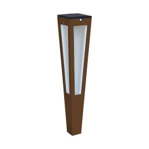 Les Jardins LED solární pochodeň Tinka, senzor, 62 cm, corten