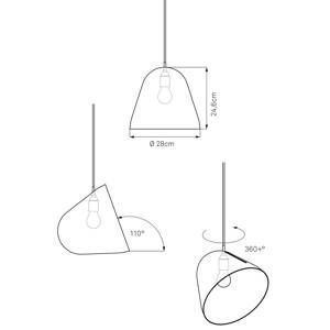 NYTA Nyta Tilt závěsné světlo, kabel 3 m červená, šedá