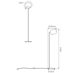 NYTA Nyta Tilt Globe Floor stojací lampa nerez bílá