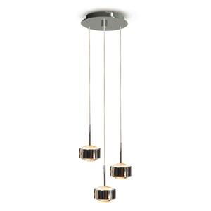 Top Light LED závěsné světlo Puk Maxx Drop Trio, chrom