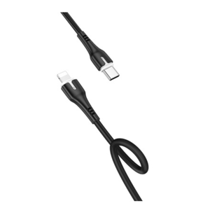 Kabel Lightning / USB-C - HOCO - 18W - 1 metr - černý