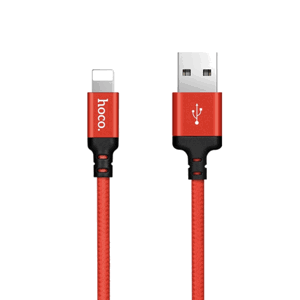 Hoco Times Speed Lightning Charging Cable (2m) - Red/Black