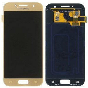 LCD display Samsung A320 Galaxy A3 2017 + dotyk. folie zlatý