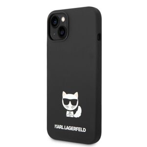 Pouzdro Karl Lagerfeld Liquid Silicone Choupette zadní kryt pro Apple iPhone 14 PLUS Black