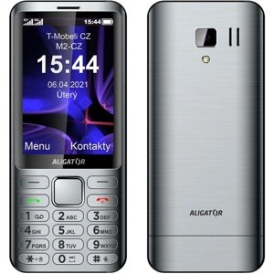 Aligator D950 dual SIM stříbrný