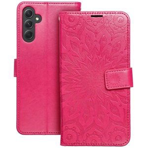 Pouzdro Flip Mezzo Book Samsung A145 Galaxy A14, A146 A14 5G vzor mandala Magenta fialovo červené