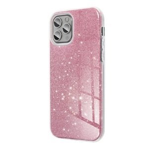 Pouzdro silikon Apple iPhone 15 PRO MAX Shining Glitter růžové